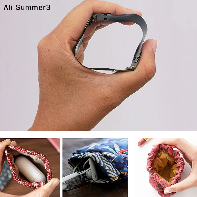 【Ua】10 Stück Metall-Innenscharniere mit Kussverschluss für Geldbörsen, DIY-Handtaschen, Taschen-Scharniere, Nähzubehör für Taschen