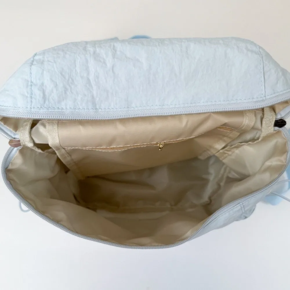 

Повседневный корейский легкий рюкзак большой емкости, однотонные нейлоновые сумки на плечо, студенческий школьный рюкзак для отдыха, путешествий