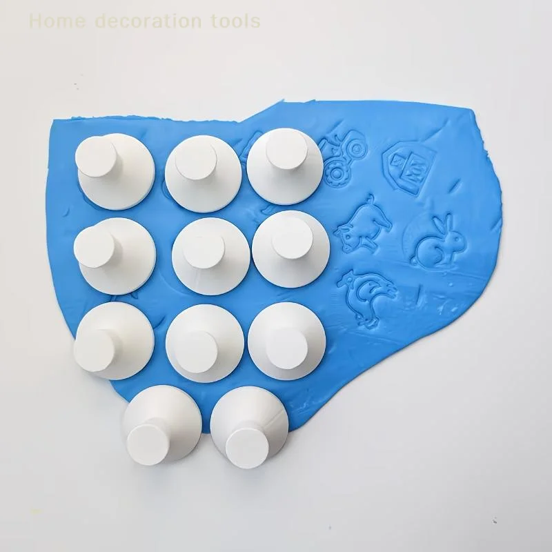 

portable12pcs Animal Themed Clay Stamp Set for Soft Clay Wax and Epoxy Resin Versatile DIY Craft Tool Kititem
