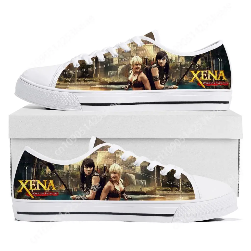 Xena Warrior Princess Low Top Sneakers Mens Womens Teenager High Quality Gabrielle Canvas Sneaker Casual Shoes Custom Made Shoe