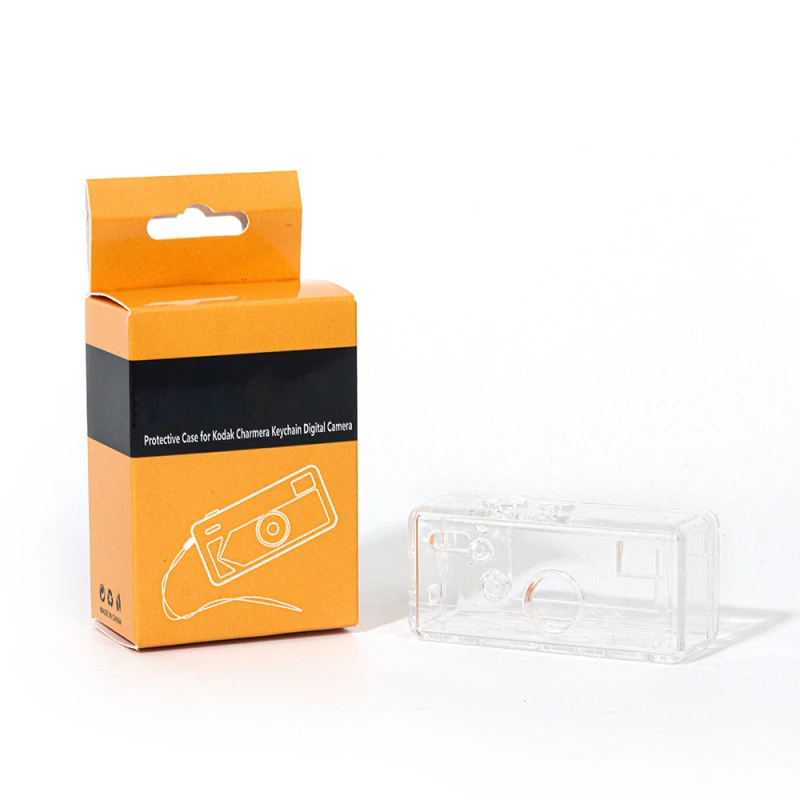 Shockproof Transparent Protective Cover for KODAK for charmera 1987 Camera with Lanyard - Lightweight 19g PC Material Clear