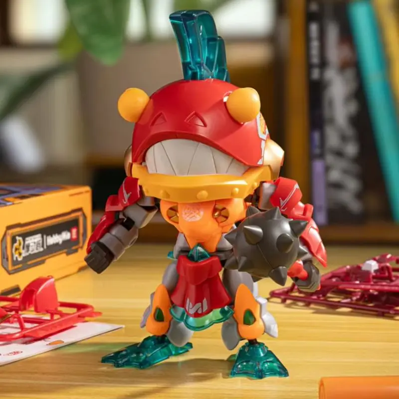 Boîte aveugle à assembler de combat nucléaire à moteur, première balle Q Version Ao Bing, modèle d'action, jouets à assembler, ornement de bureau, cadeaux