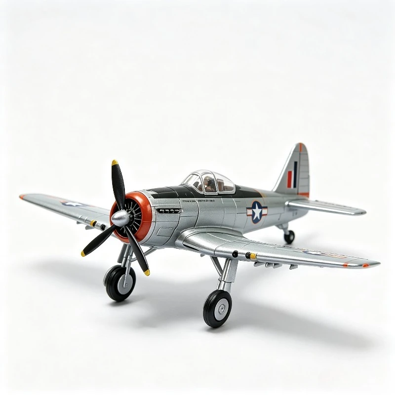 Alloy Diecast Fighter Jet Aircraft Model, Military Combat Airplane Toy with Pull Back Motion, Display Collectible Gift for Men