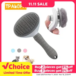 brosse chat Brosse à poils d'animaux de compagnie pour chiens, peigne de toilettage et de soin pour chats, peigne en acier inoxydable pour poils longs chat, accessoires pour chiens,articles pour animaux de compagnie