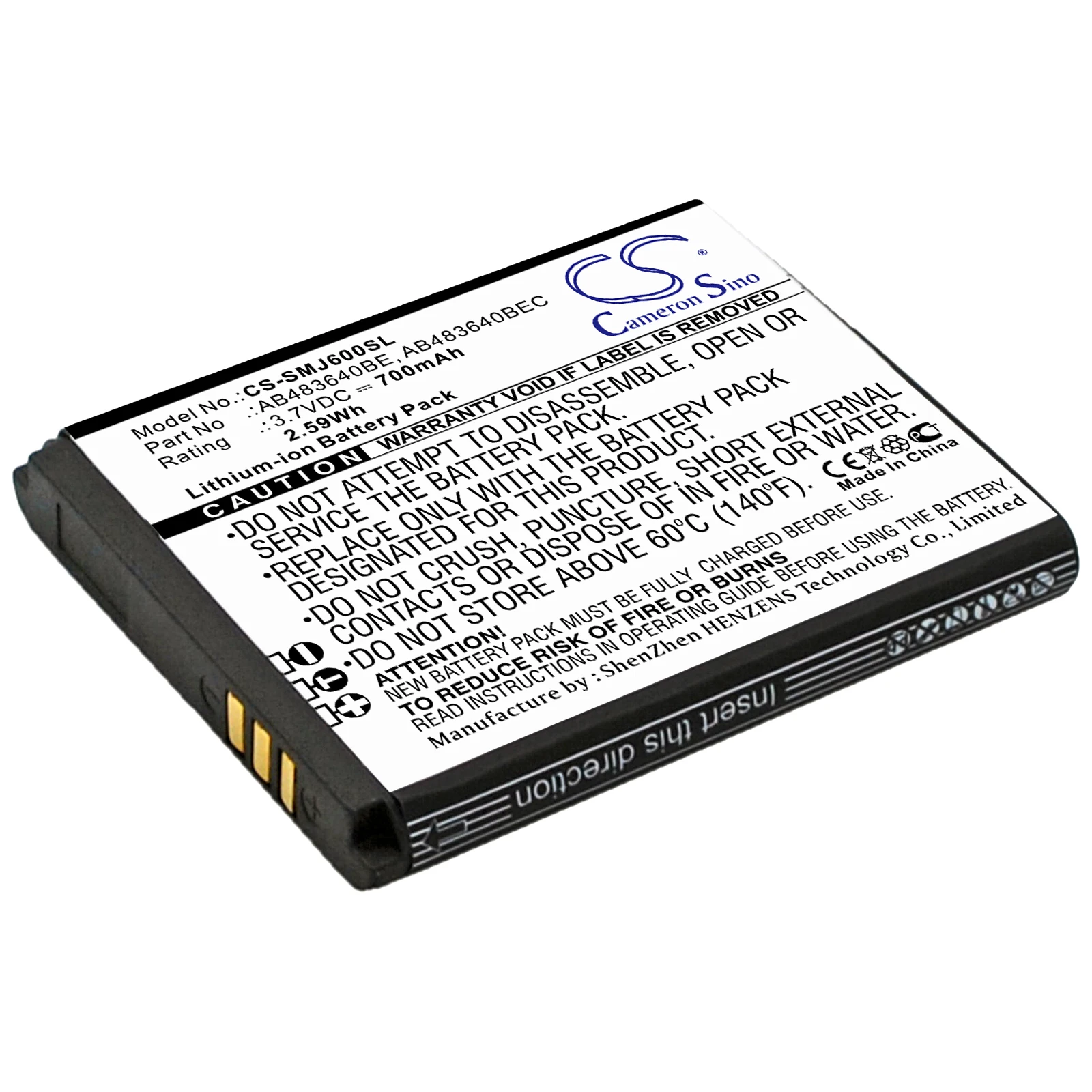 Mobile,SmartPhone Replacement Battery For Samsung:B3210 Corby TXT,Corby TXT,AB483640BE,AB483640BEC,--700mAh/2.59Wh--3.7V--Li-ion