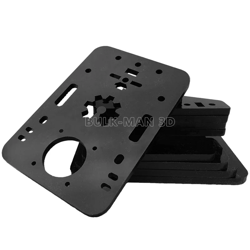 High Gloss Smooth DIY ACRO Acrylic Plate Set Black Color CNC Machine Plates for ACRO System CNC Router Engraver Machine