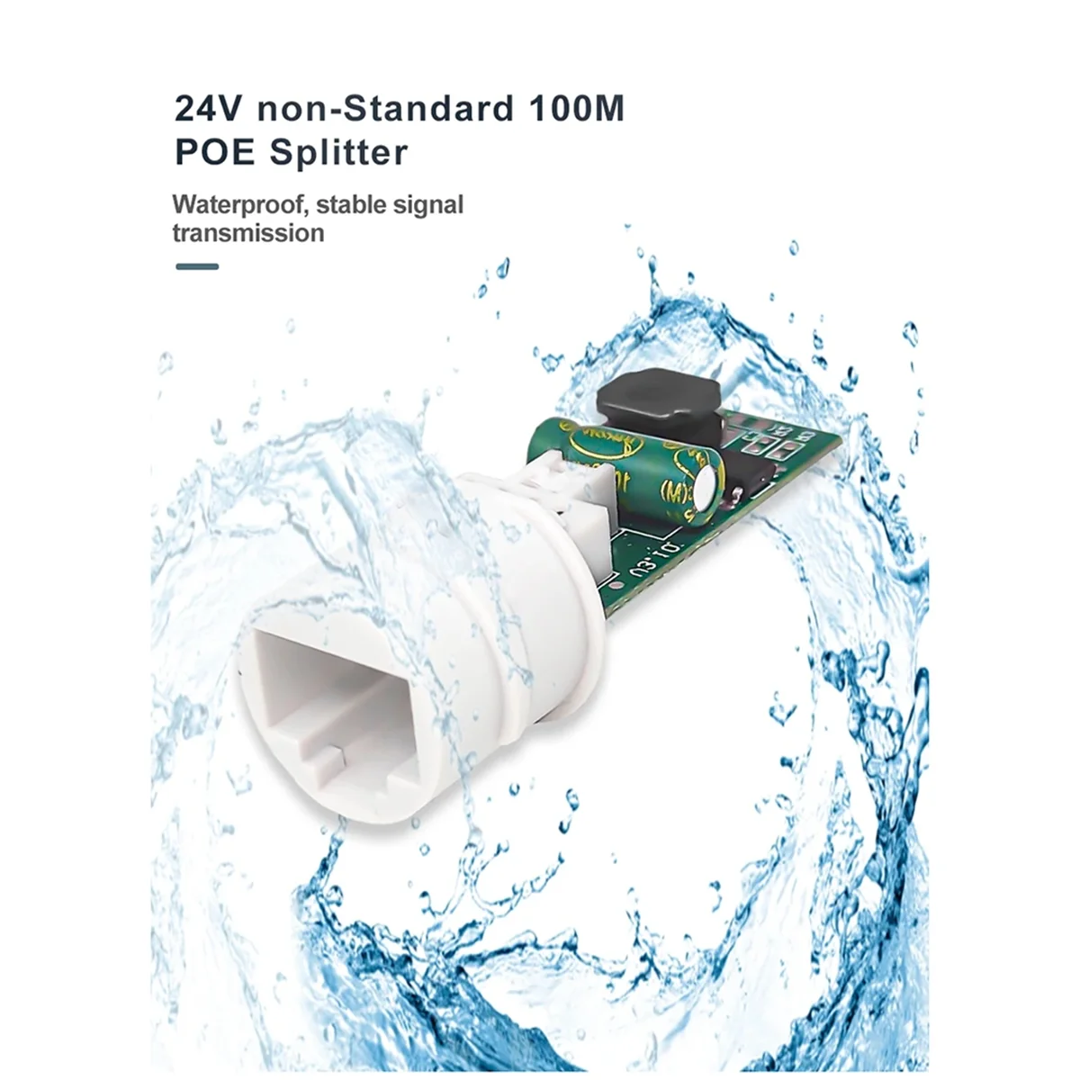 

COTS-t Водонепроницаемый 10/100 Мбит/с Rj45 Порт PoE Разветвитель IEEE802.3 Af Ethernet POE Адаптер DC 12 В Сепаратор Вход 24 В постоянного тока