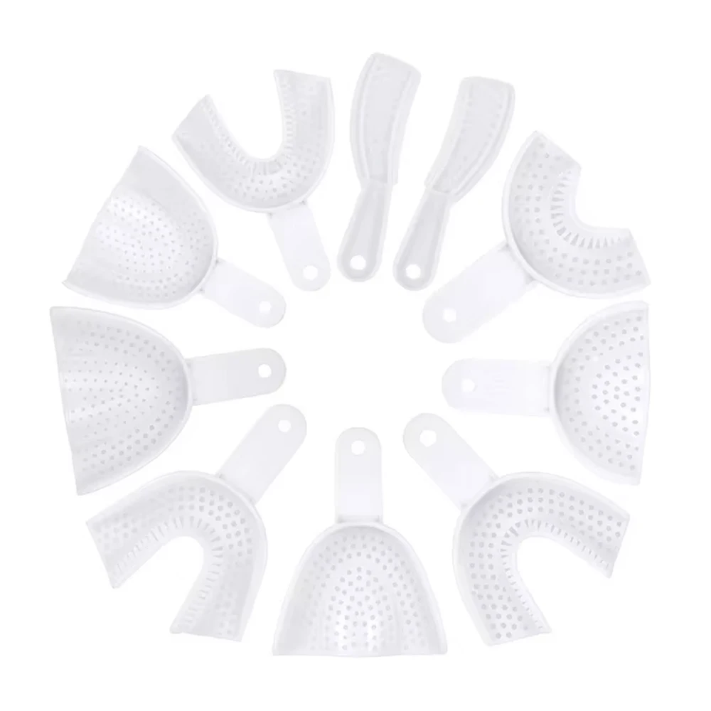 

Одноразовый прозрачный/белый стоматологический слепочный лоток, держатель для зубов, стоматологические инструменты, лабораторный материал для ортодонтического моделирования альгината