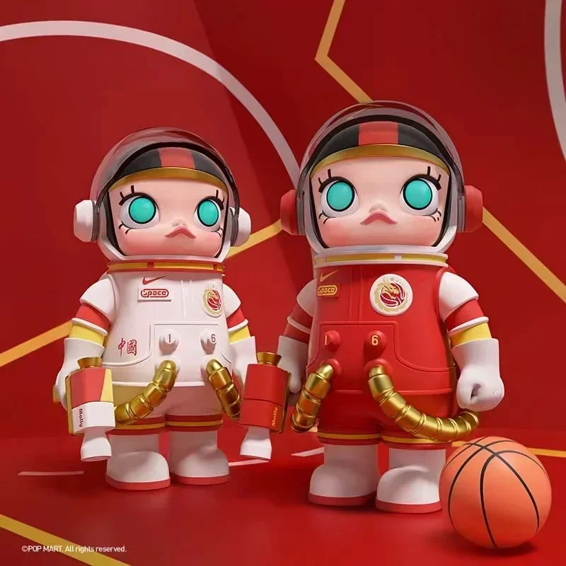 Mega Collection 100% Space Molly Series Action Figure China Women'S National Basketball Team Model Toys Surprise Gift