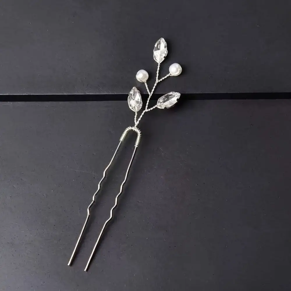 Elegant Handmade Pearl Flower Hair Pin Accessory Bridal Headpiece For Wedding Prom Party Luxury Hair Styling Tools Decor