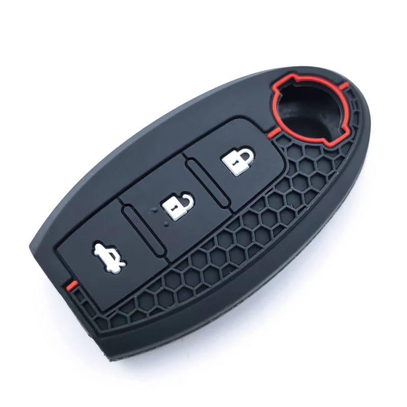 Silicone Car Key Case Cover FOB Shell for Nissan Qashqai X-Trail T32 T31 Juke J10 J11 Kicks Tiida Pathfinder Note for Infiniti