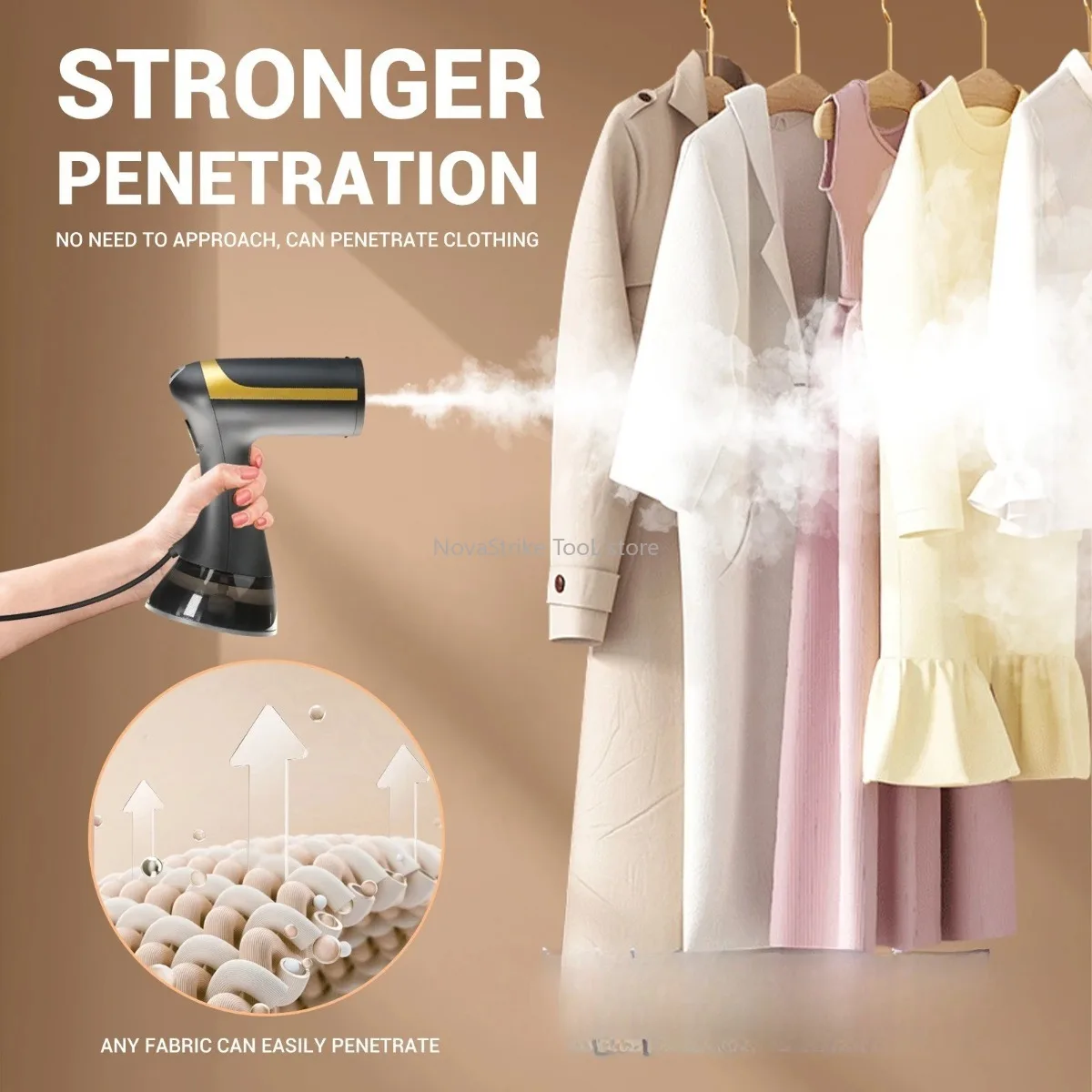 

Ручной отпариватель для одежды, портативная гладильная машина для Европы и США для домашних путешествий, компактный размер, мощный паровой выход