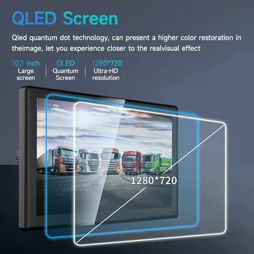 Imagen 2 del producto Monitor para reposacabezas de coche de 10,1 pulgadas, pantallas para tableta, CarPlay inalámbrico, Android 12, 2 + 32G, reproductor de vídeo y TV para asiento trasero, FM, Bluetooth, HD táctil