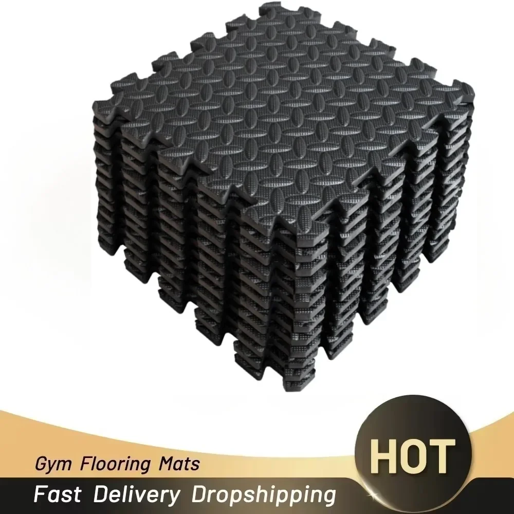 20-Piece Puzzle Baby Crawling Mat EVA Interlocking Non-slip Foam Floor Tiles for Home Gym Fitness Equipment Shock-absorbing Pads