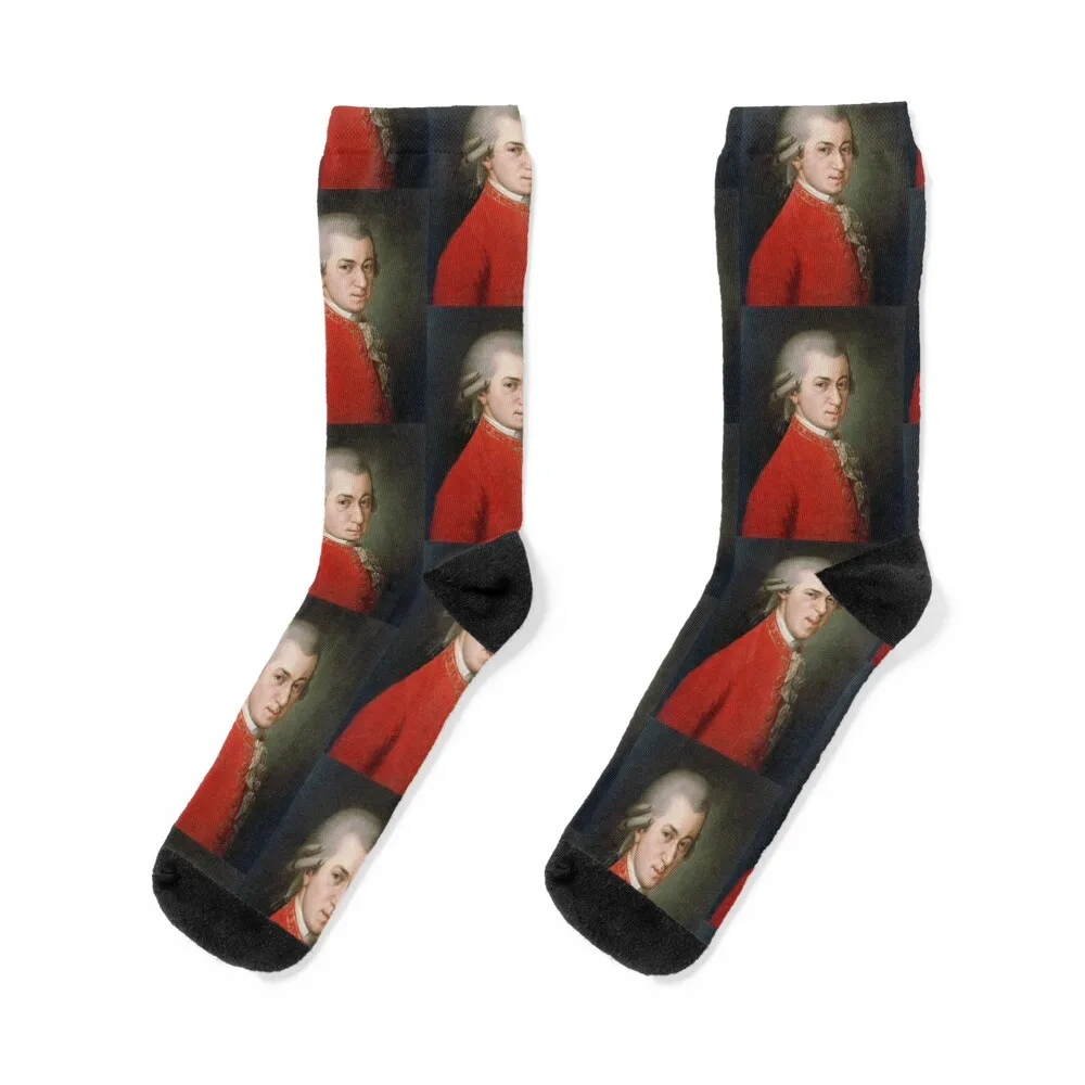

Wolfgang Amadeus Mozart Socks golf Men's funny gift New year's Mens Socks Women's