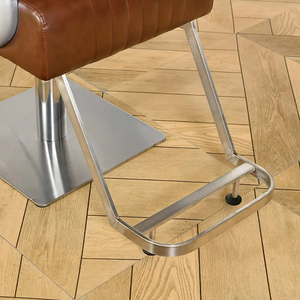 Silla de peluquero de lujo estética, Silla de salón de moda cómoda y delicada, diseño ergonómico, muebles de salón Barberiav