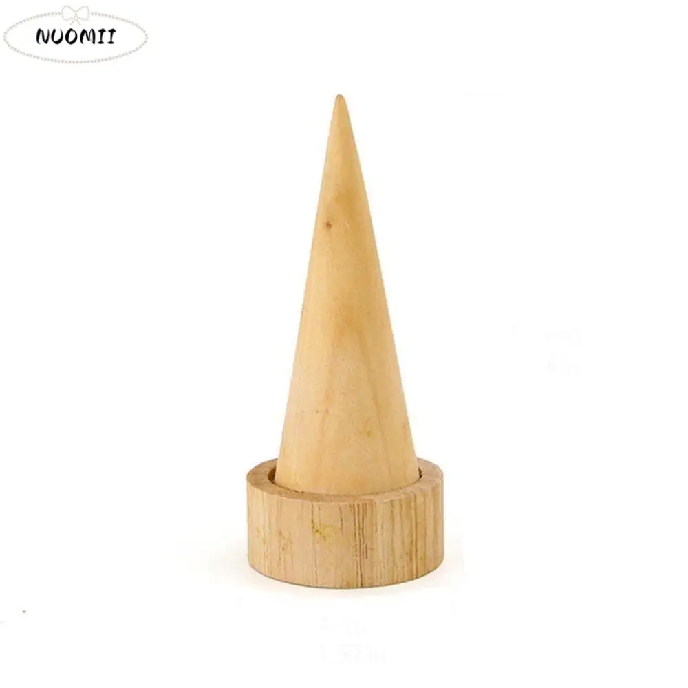 

Wooden Movable Bedroom Essentials Cone Shape Watch Holder Jewelry Display Stand Practical Tools Bracelet Display Stand
