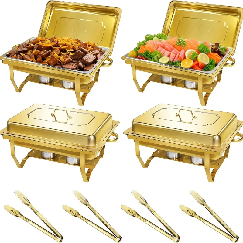 

Stainless steel buffet foldable holding alcohol food heating buffet stove