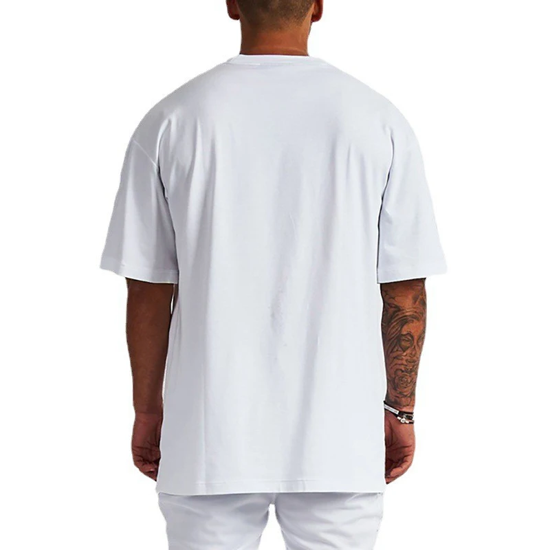 المتضخم فضفاض الصيف القطن تنفس الخامس الرقبة تي شيرت رياضة كمال الاجسام اللياقة البدنية التدريب قمصان رجالي تشغيل الملابس الرياضية