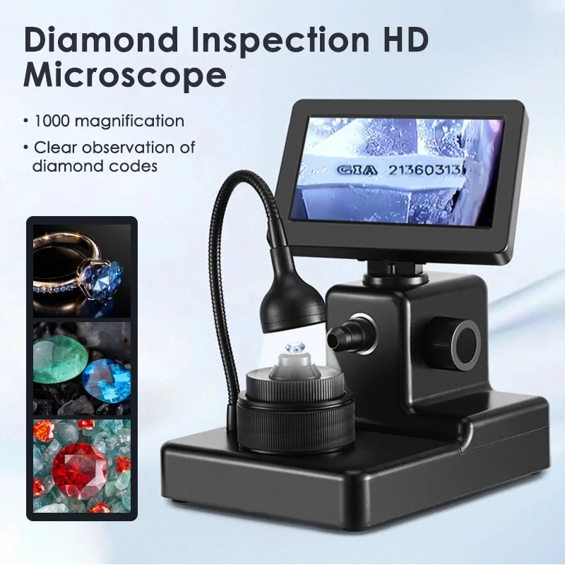 professional Electron Digital Microscope for Diamond Waist Code Magnifying Glass High Definition Special Instrument for Testing