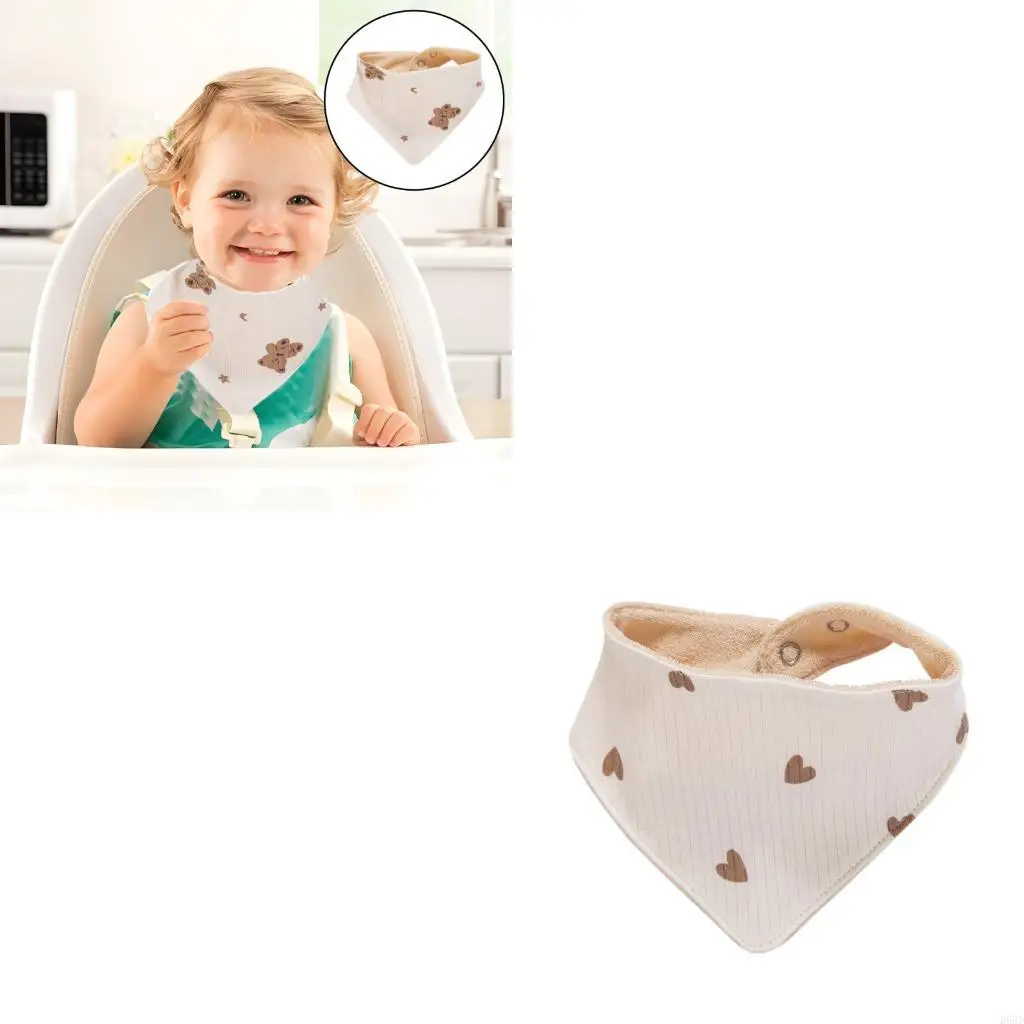 

R66D Newborns Baby Burp Cloth Solid Color Saliva Towel Teething Bib for Nursing