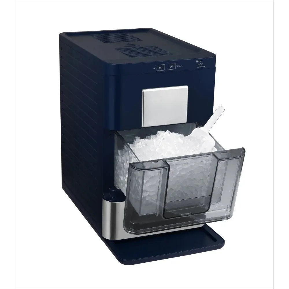 44 lbs\Day Capacity Capacity, Stainless steel accent Ice maker (Navy)