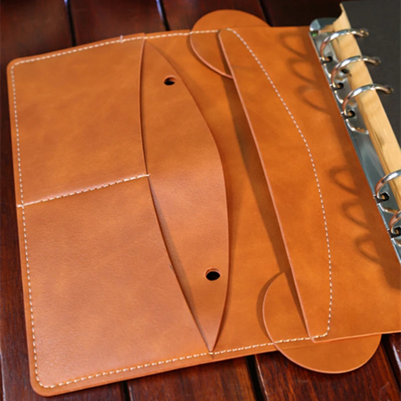 Bear Shaped Leather Loose-leaf Notepad A6 Hand Ledger Notebook Set Stationery Set