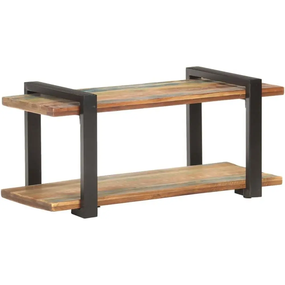 

Тумба для хранения телевизора и обуви из переработанного дерева для прихожих, коридоров и гостиных: 35.4x15.7x15.7