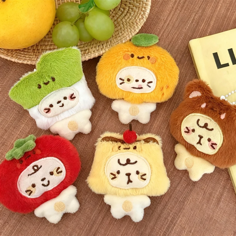 قلادة تمثال قطة لطيفة على شكل عقال لحقيبة الظهر، زينة سلسلة المفاتيح، سلسلة مفاتيح على ظهره للفتيات، إكسسوار دمية صغيرة للزوجين #2