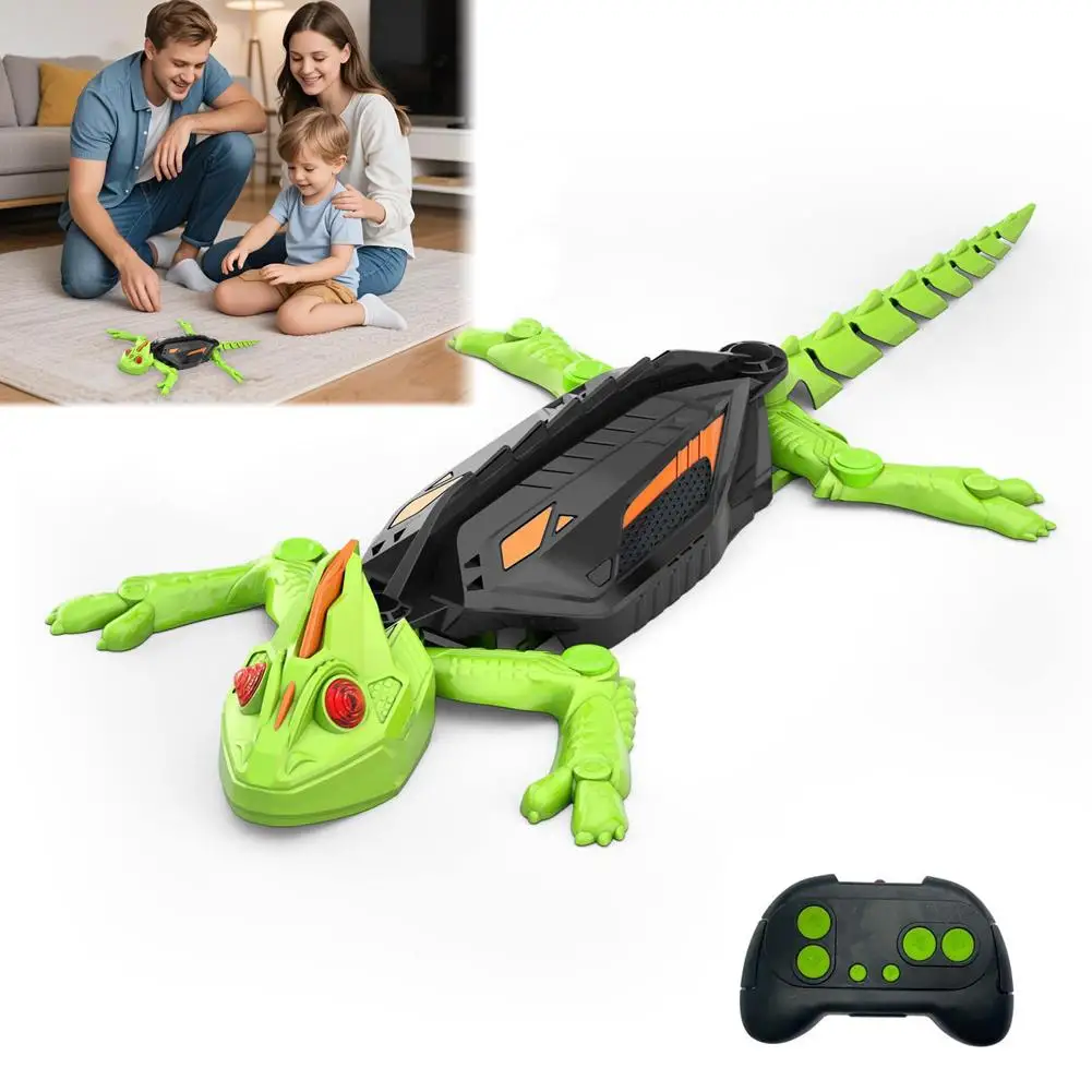 Wall Climbing RC Gecko Toy Electric remote control lizard wall climbing car gecko Animal Car Children's Toys Halloween Gift