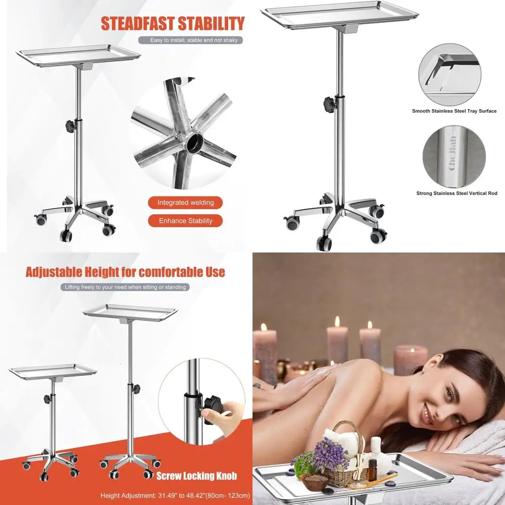 

Прочный передвижной столик-тележка на колесах для салонов красоты и тату-салонов