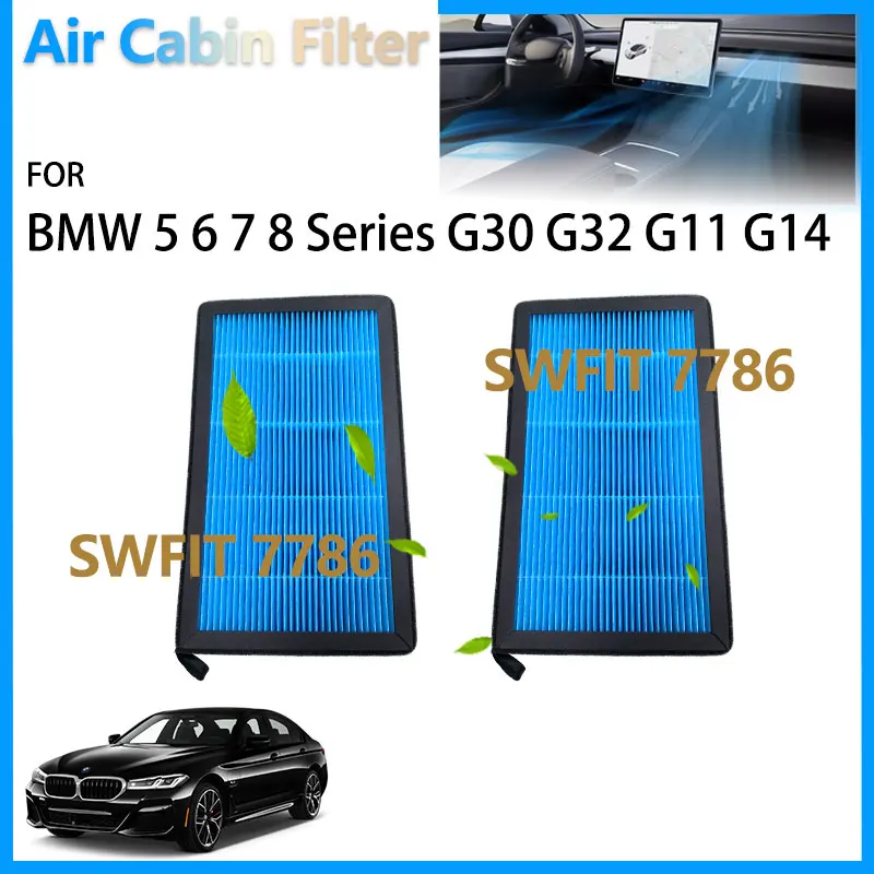 

64119366403 64116996209 Для BMW 5 6 7 8 серии G30 F90 G31 Touring Gran Turismo G32 G11 G12 Кабриолет G14 Автомобильный воздушный салонный фильтр