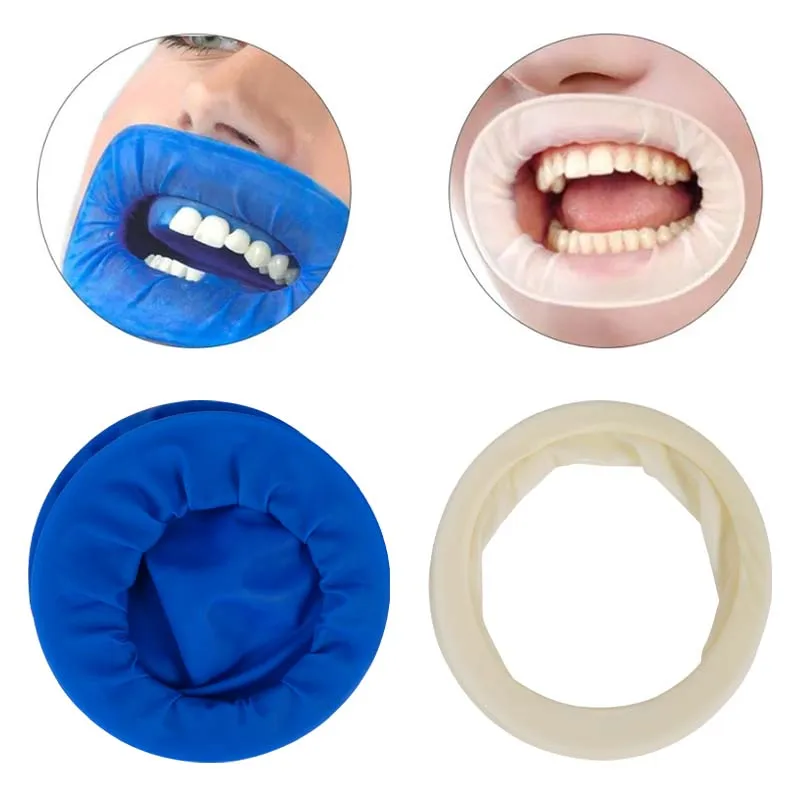 

5pcs Dental Rubber Dam Mouth Opener Disposable Dentistry Lip Retractors Cheek Expanders White/Blue Dentistry Materials