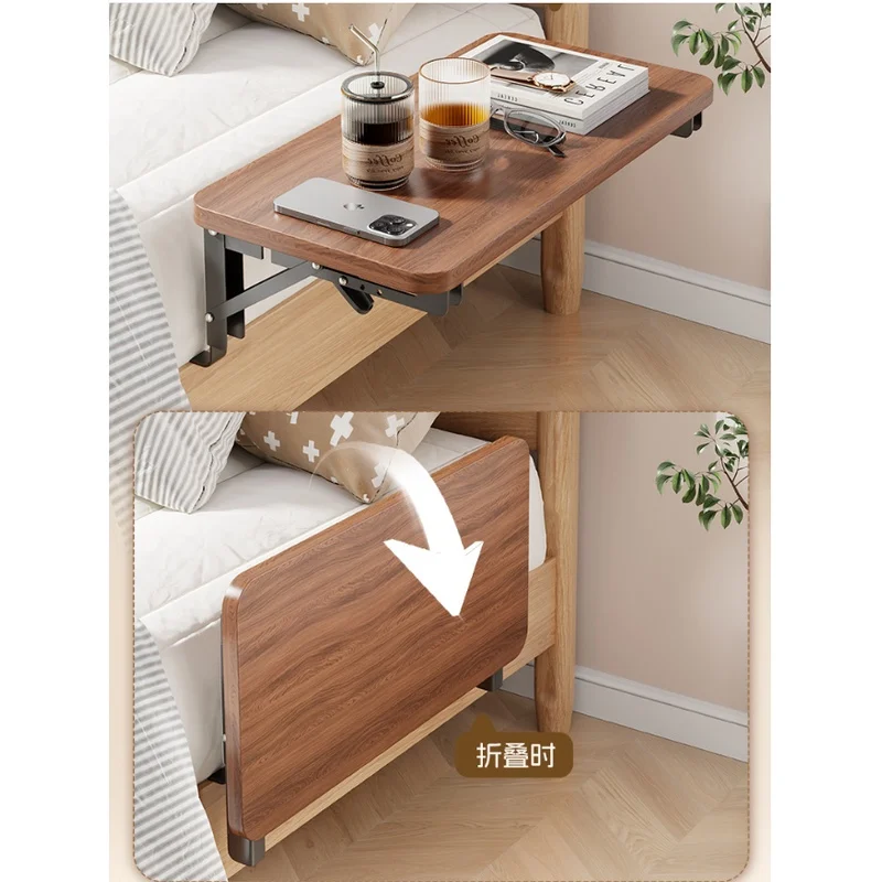 Foldable Space‑Saving Bedside Table, Lightweight Small Side Storage Cabinet for Bedroom, Dormitory and Rental Apartment