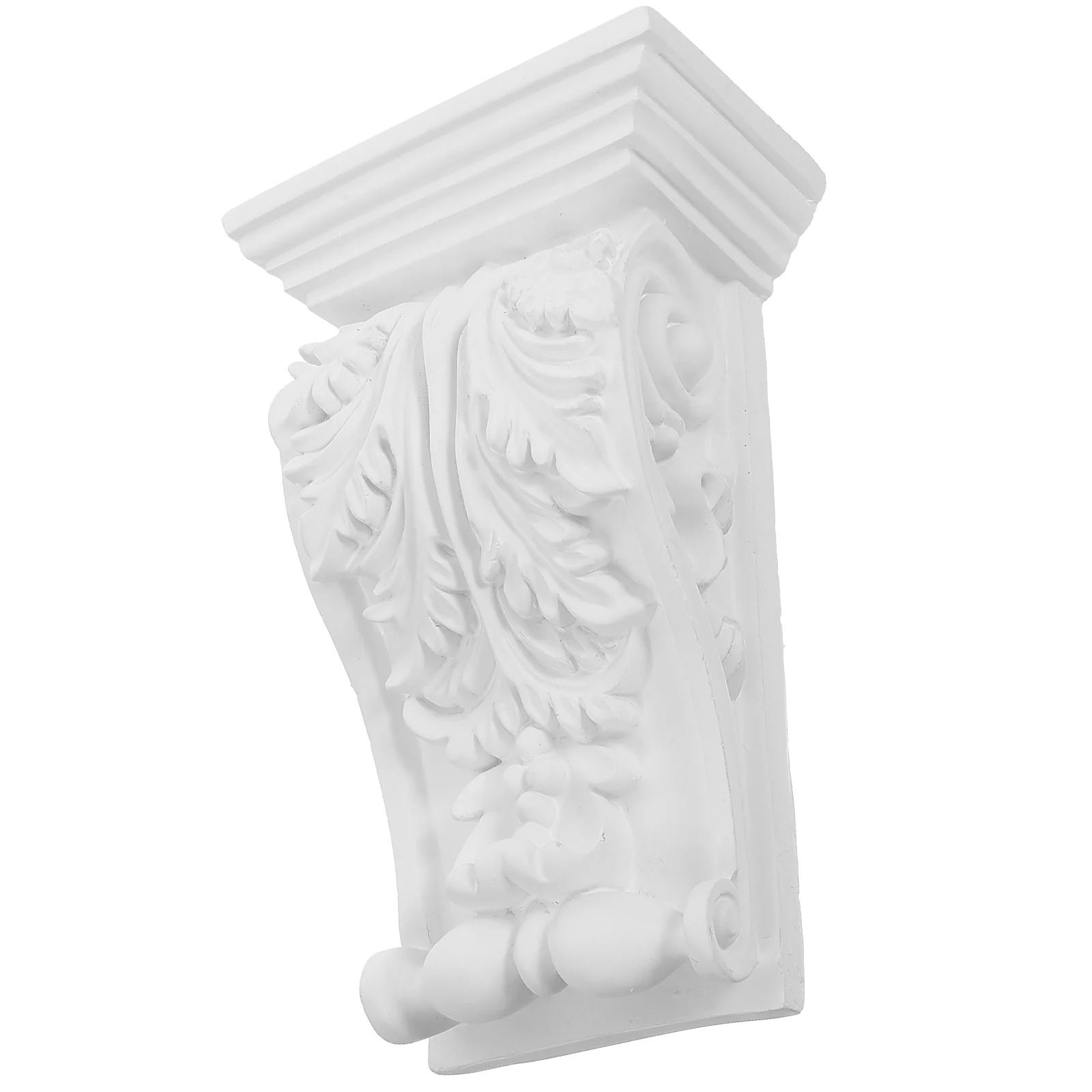 

Gloss White Corbel Home Decor Decorative Appliques for Furniture Household Carved Onlays