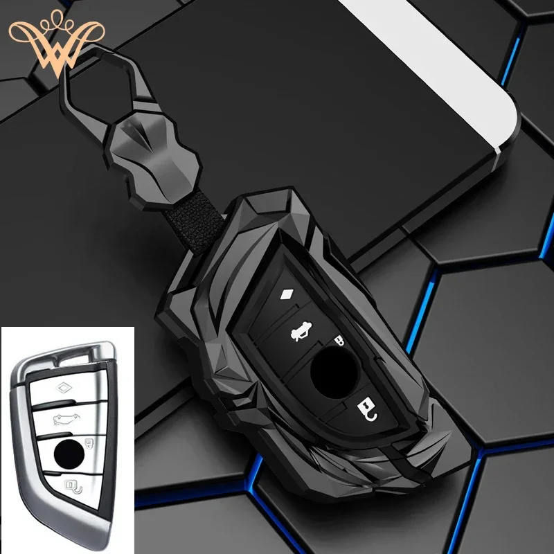 

Zinc Alloy Car Key Shell Case For BMW 3 5 6 8 X3 X4 X5 X7 G Series G21 G20 G31 G30 4Buttons G Series FEM CAS4