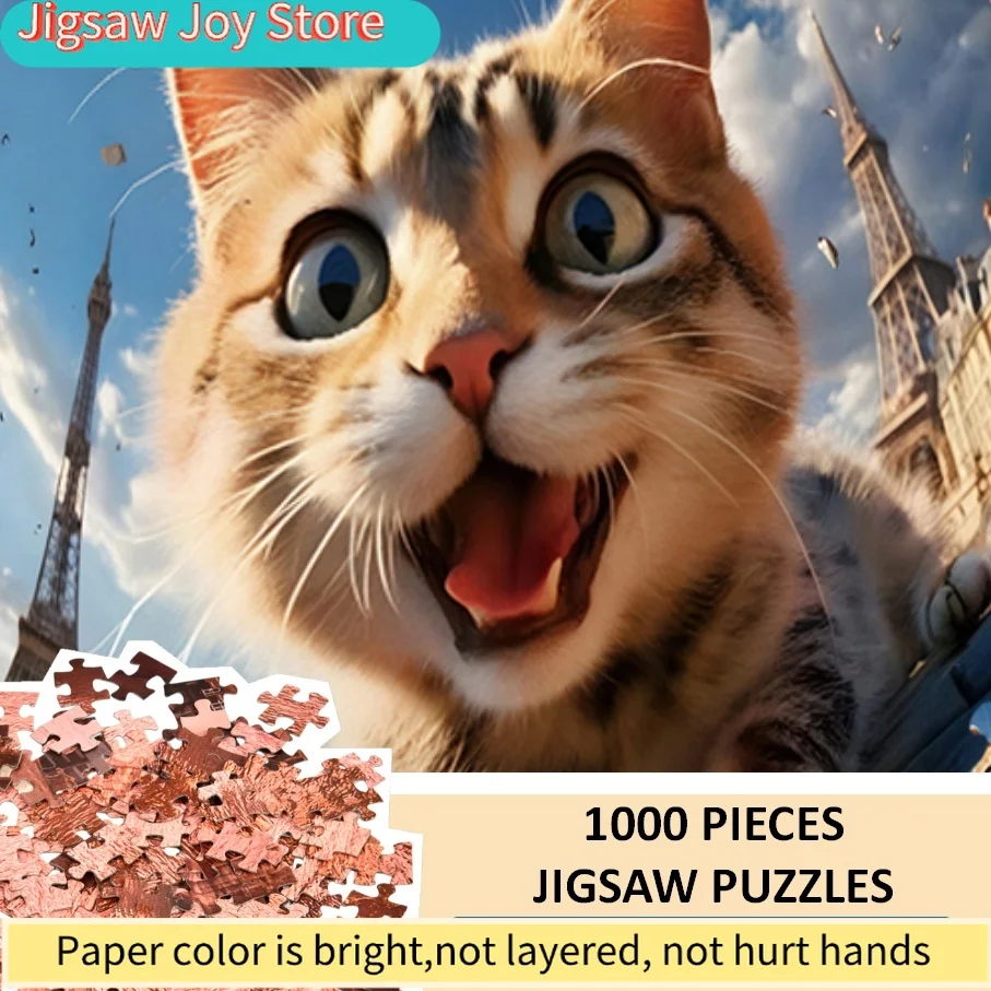 

Пазл с изображением очаровательного кота, идеально подходящий для таких случаев, как День святого Валентина, День отца, Хэллоуин и другие.