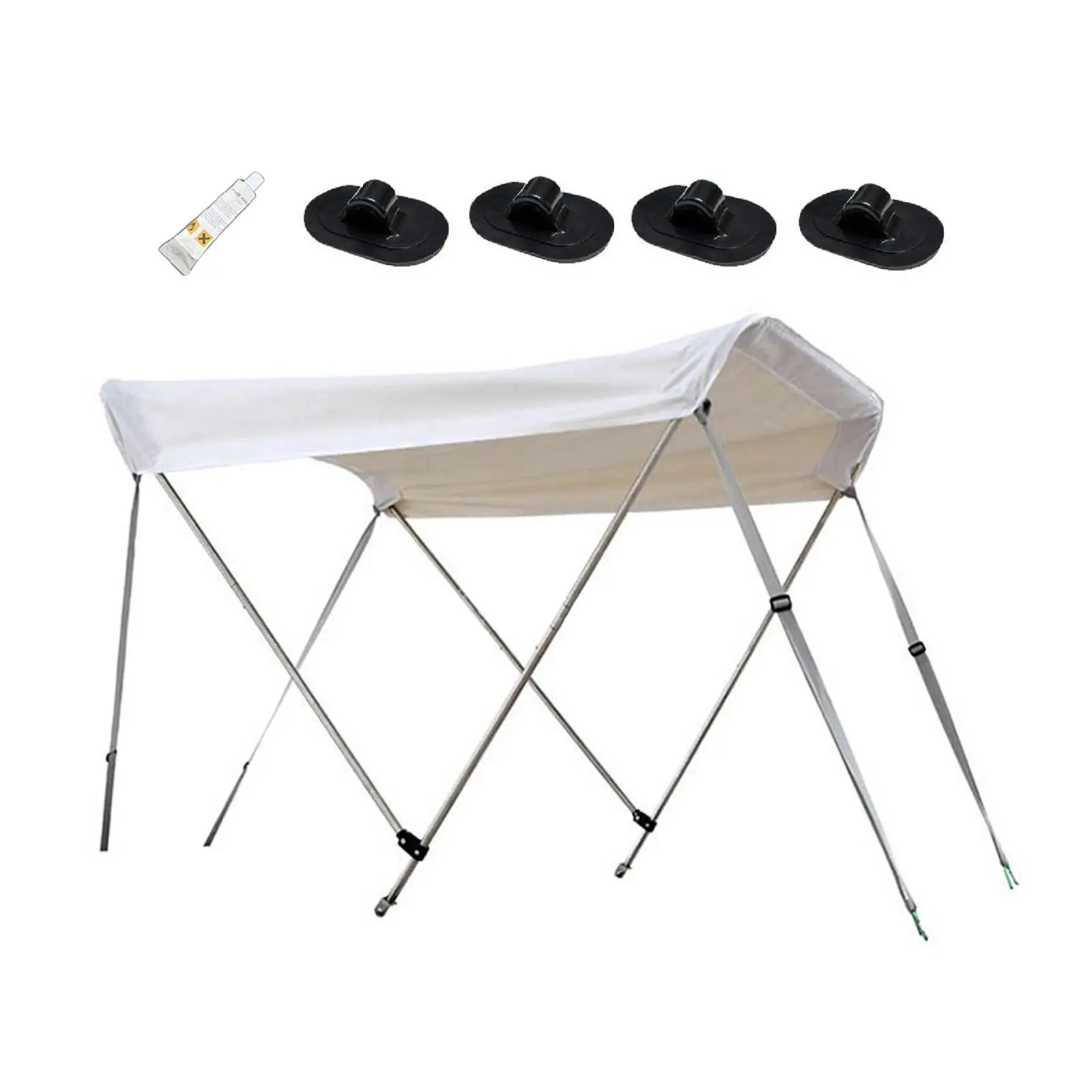 Bimini Tops for Boats Top Hardware Telescopic Crack Resistant Inflatable Boat Canopy for Kayak Replacement Marine