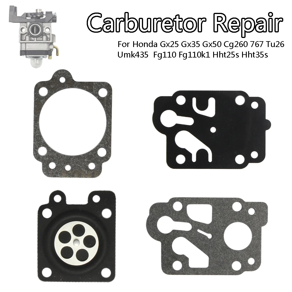 

For Honda Gx25/35/50 Cg260 767 Tu26 Umk435 Fg110 Fg110k1 Hht25s Hht35s Carburetor Repair Kits