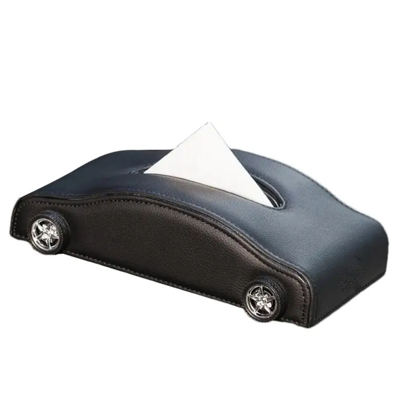 Creative Tissue Dispenser Car Shape Tissue Dispenser Anti-moisture Interior Tissue Holder Auto Decor High-Temperature Resistant