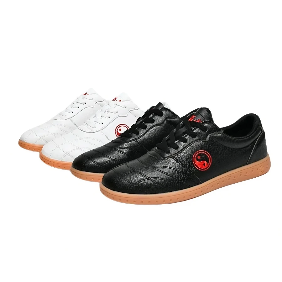 

Кожаная обувь для китайского кунг-фу, спортивная обувь для боевых искусств, тайчи, тхэквондо, WuShu, каратэ, кроссовки для взрослых, обувь для каратэ и тхэквондо