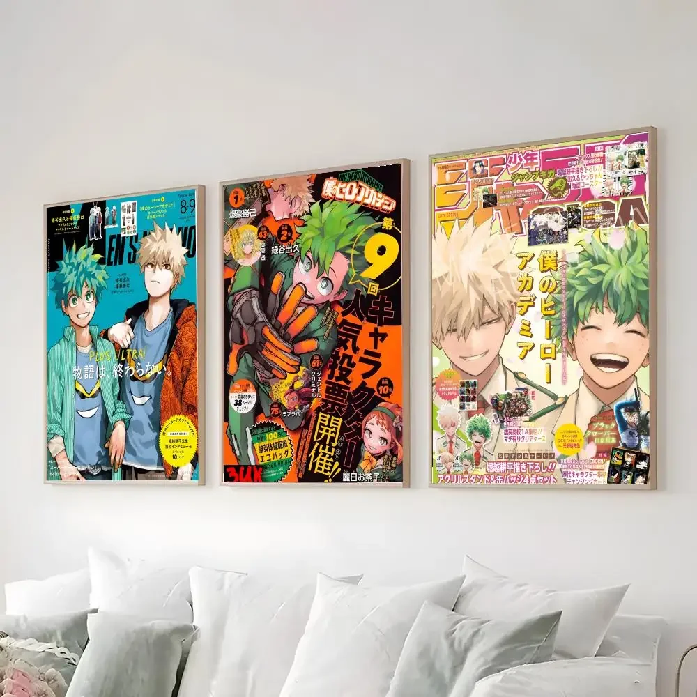 M-My Hero Academia Poster High-definition  poster stickers, suitable for bedroom, living room, home decoration