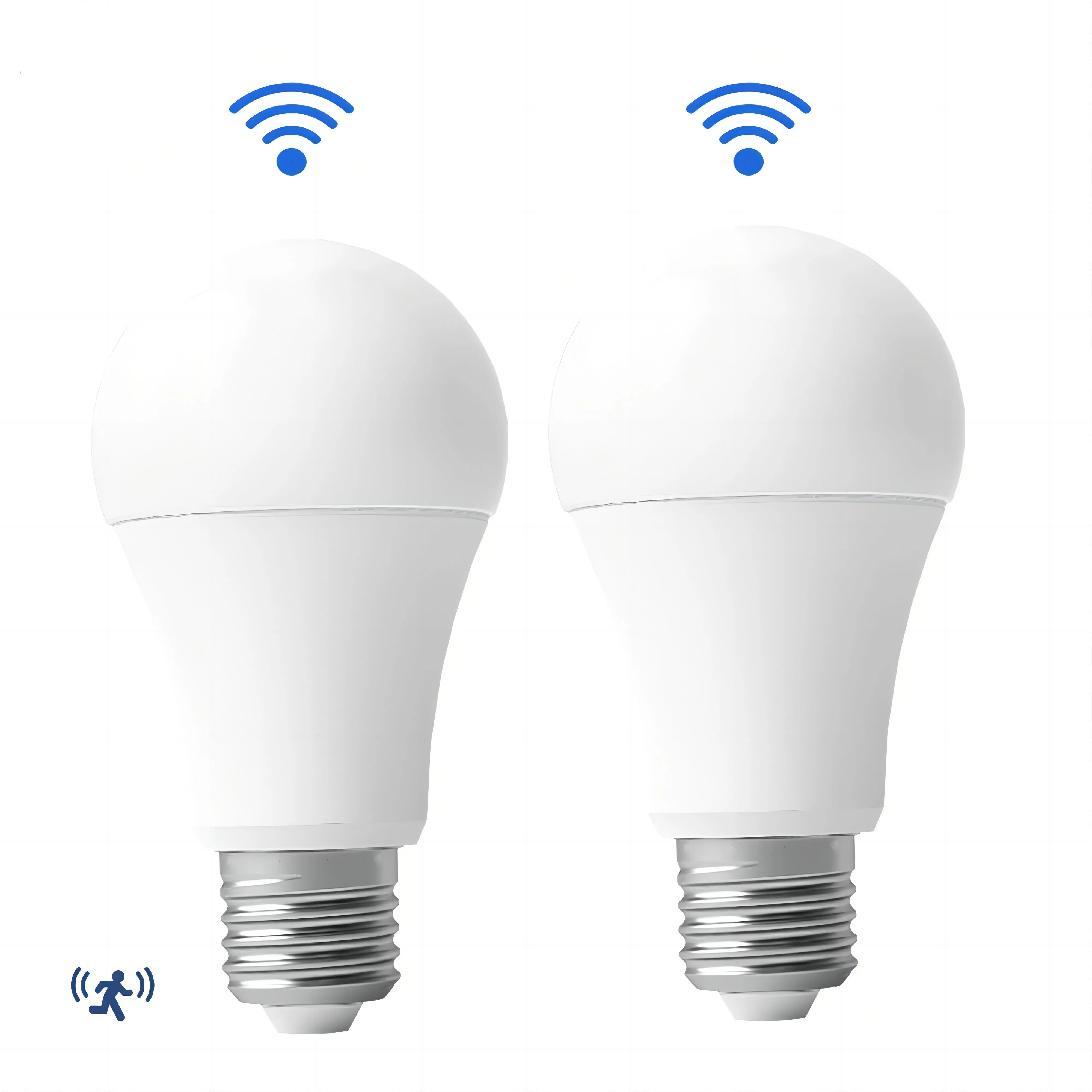 1szt Żarówka LED z czujnikiem ruchu 6W 9W 12W 15W 18W 20W E27 Lampa z czujnikiem radarowym Lamparas 110V 220V Do domu Ścieżka schodów