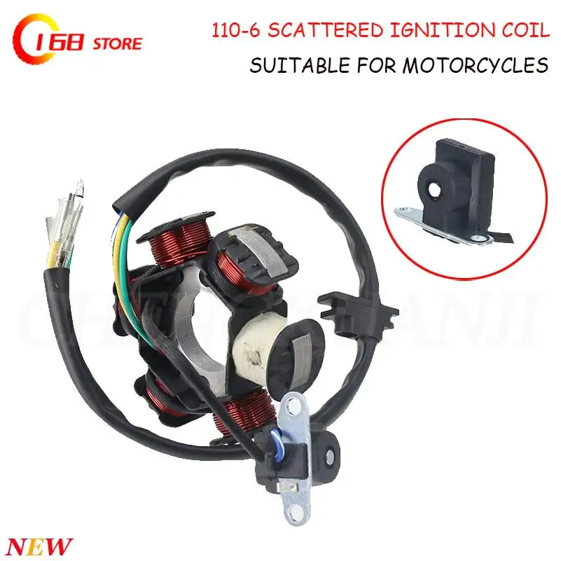 

C110-6 Высокопроизводительная замена катушки зажигания для двигателей мотоциклов, надежные детали системы зажигания