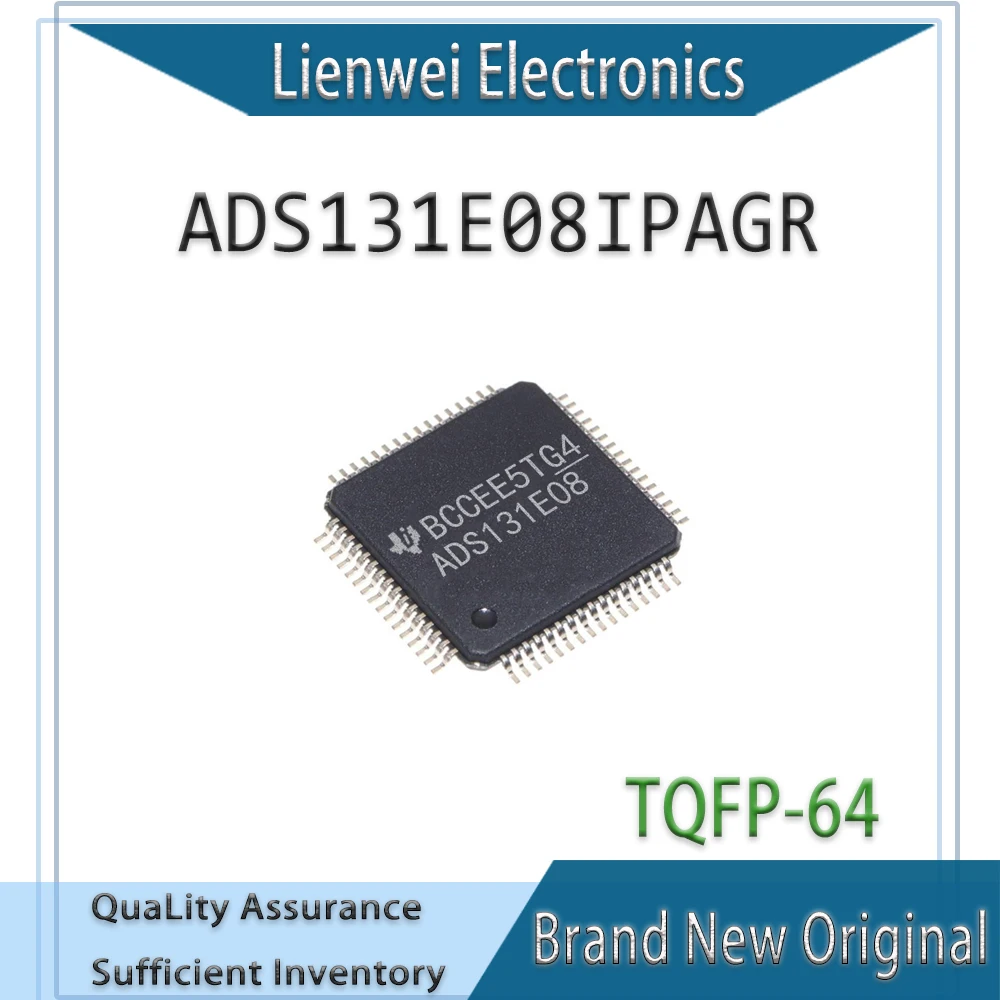 

100% New Original ADS131E08 ADS131E08IPAGR IC Chipset TQFP-64