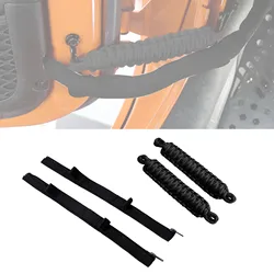 Car Door Limited Woven Rope Straps Wire Protection for Jeep Wrangler CJ YJ TJ JK JKU JL JLU Gladiator JT Door Swing Limiting