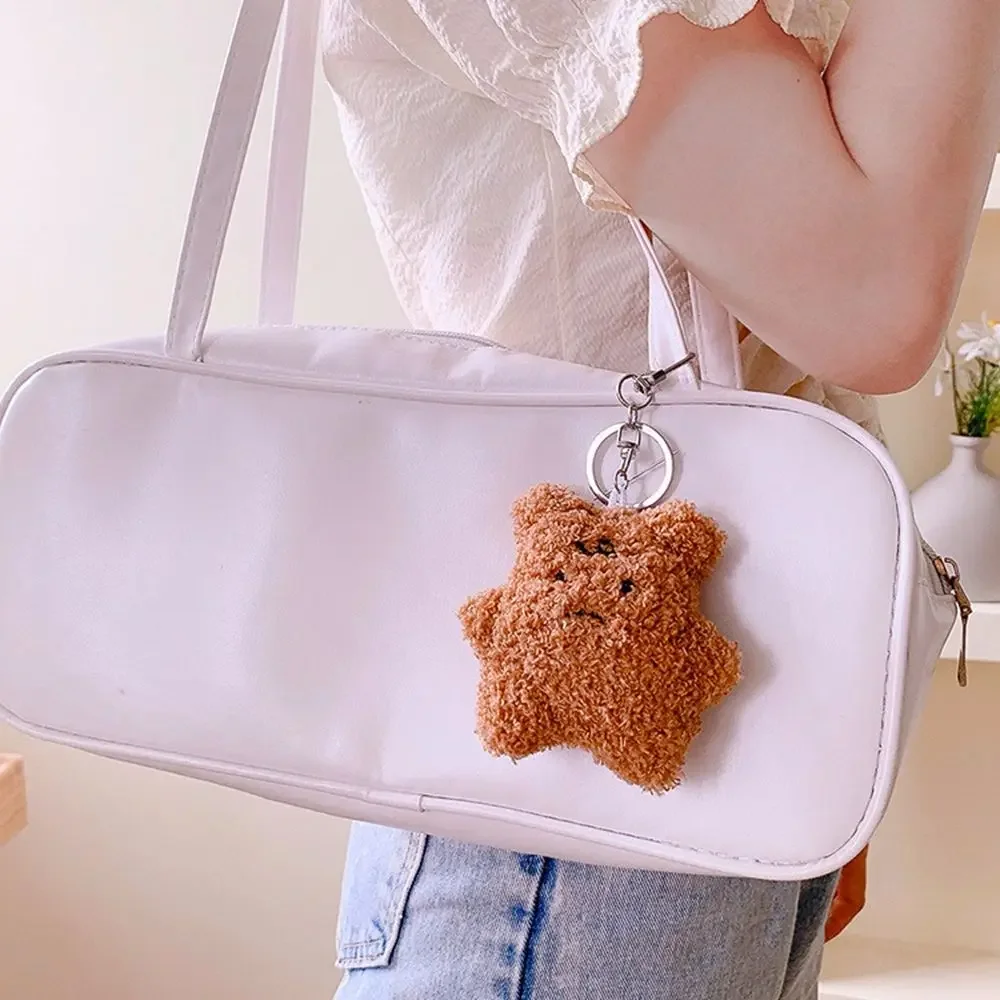 Stile coreano peluche orsetto bambola cartone animato animale portachiavi studente borsa ciondolo auto portachiavi ragazza decorazione accessori regali