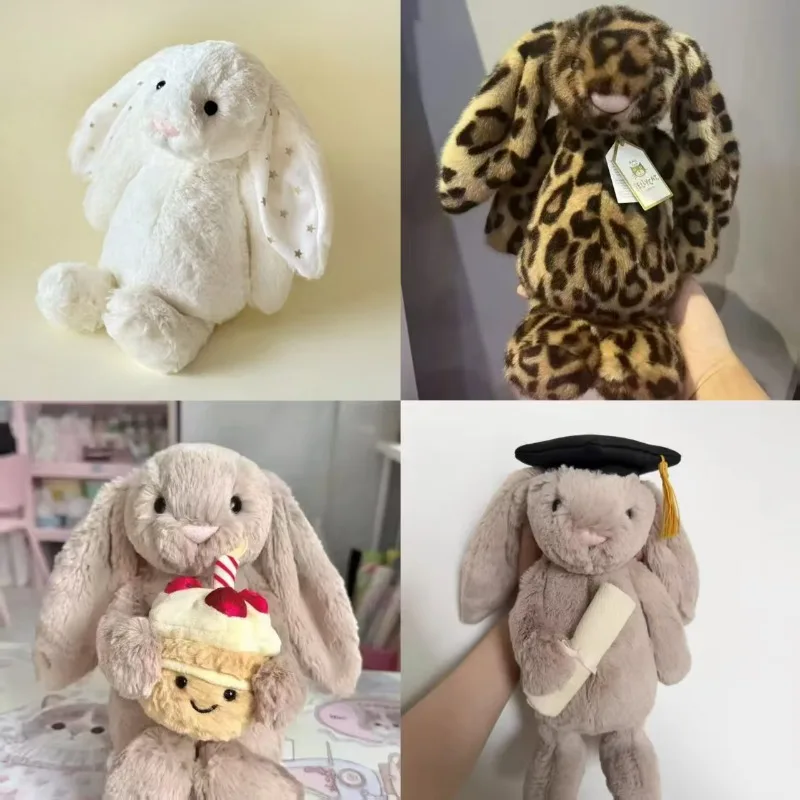 Neue Produkte der JC Rabbit-Serie: Matrosenbär, Abschlusskaninchen, Leopardenkaninchen, Darthles-Drache, Sternohr-Kaninchen, Drachen-Plüsch.