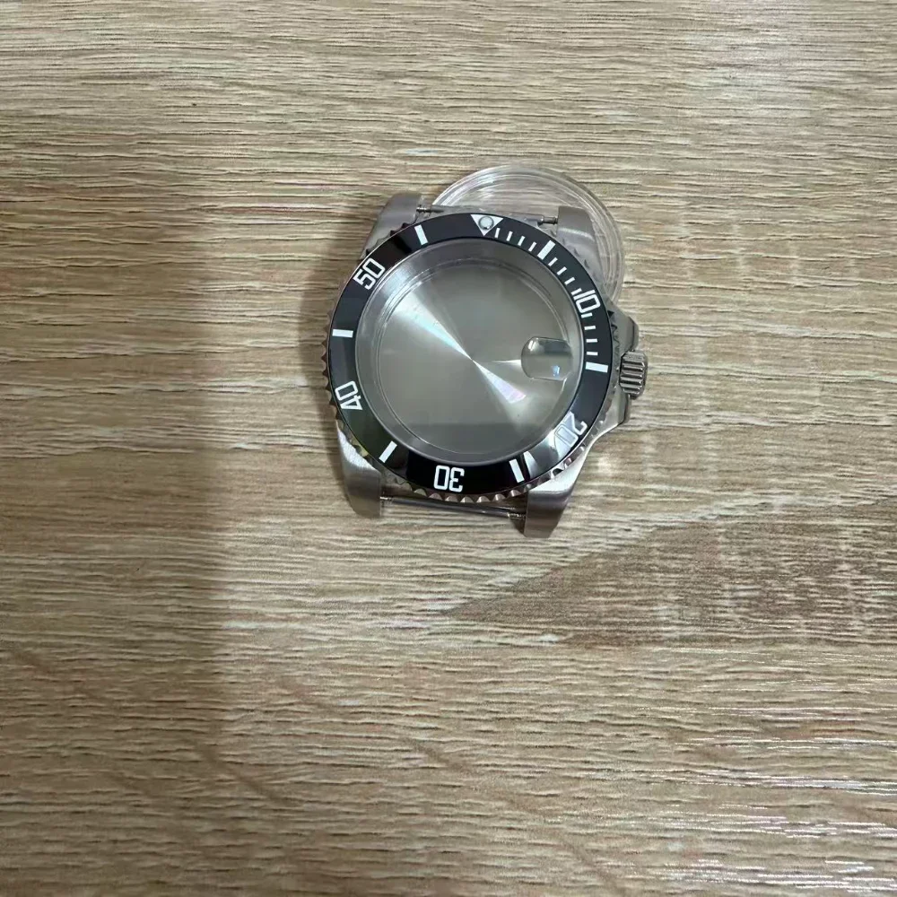 حافظة ساعة PVD سوداء 40 ملم لساعة NH34 NH35 NH36 NH70 NH72 سوار اليوبيل الصلب كريستال الياقوت #6