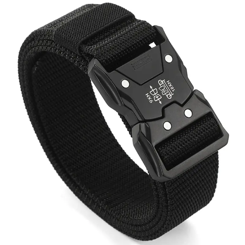High Quality Tactical Belt Outdoor Work Training Belt Woven Belt Canvas Tactical Multi Function Combat Belt Denim Belt